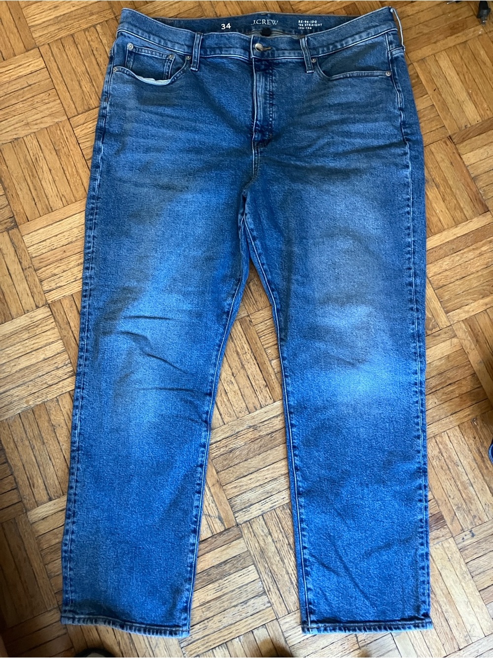 jcrew jeans '96 straight leg sz 34